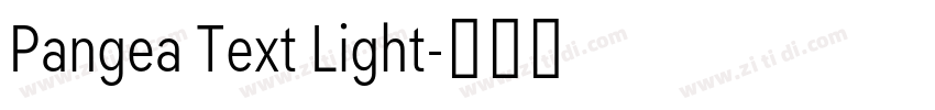 Pangea Text Light字体转换